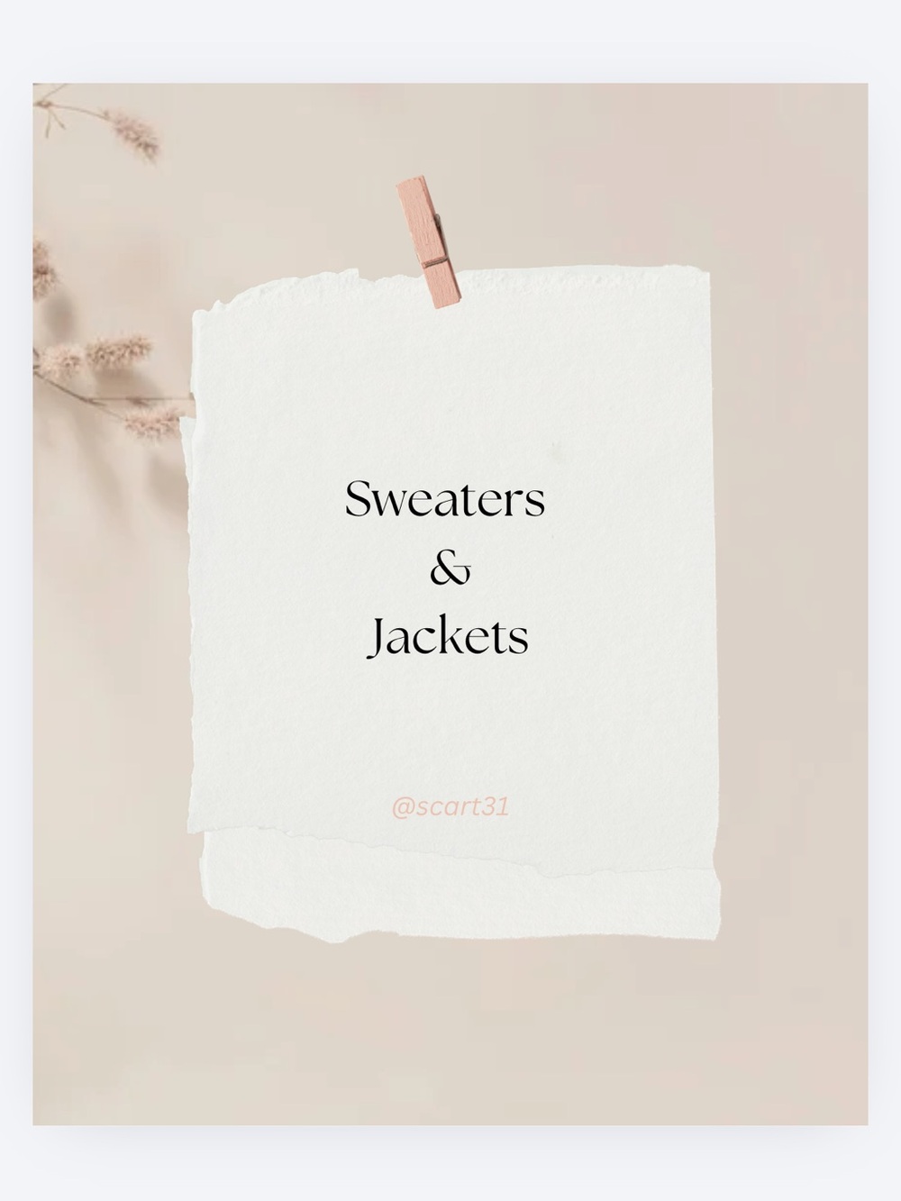 Sweaters & Jackets